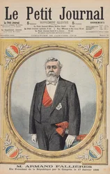 Armand Fallieres (1841-1931) zum Präsidenten der Republik (1906-13) gewählt durch den Kongress, am 17. Januar 1906, Illustration aus Le Petit Journal, 28. Januar 1906